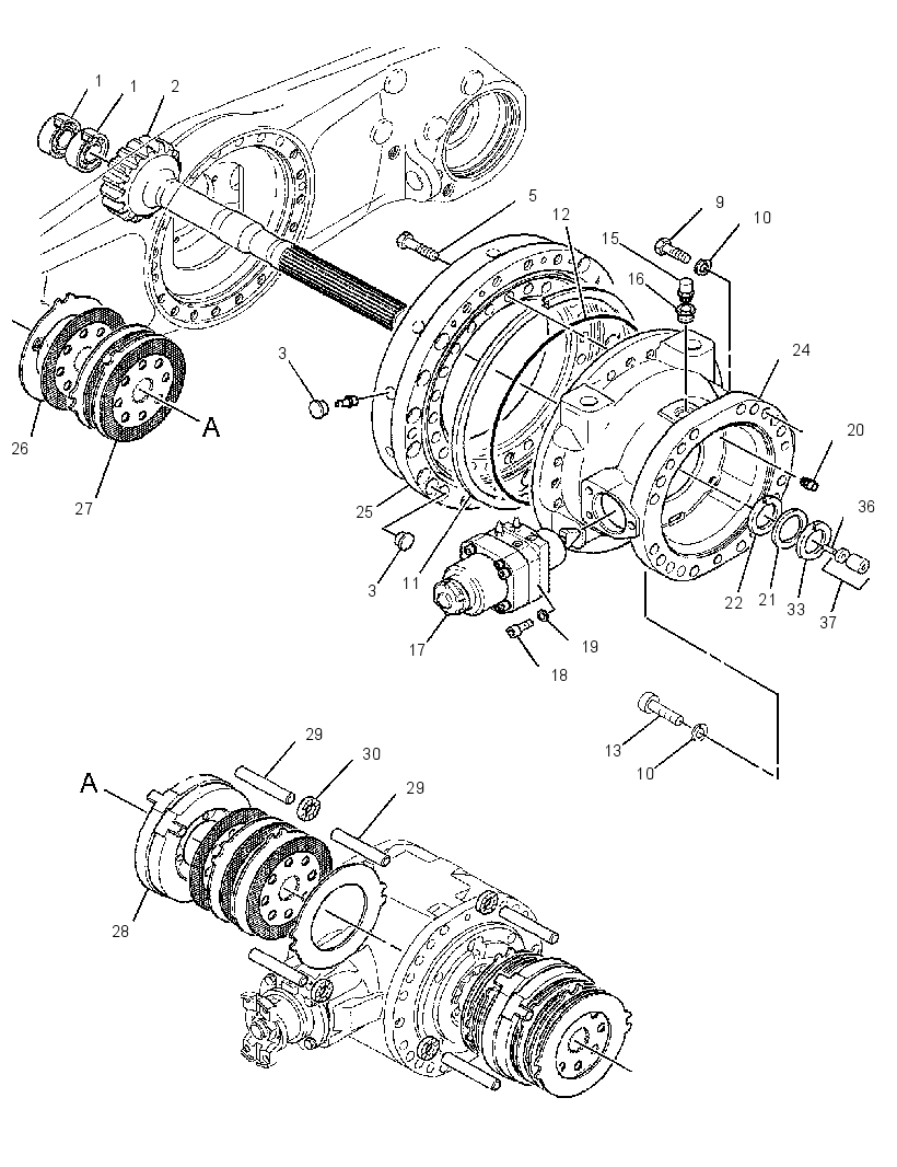 AXLE GP-FIXED 3560049 CAT