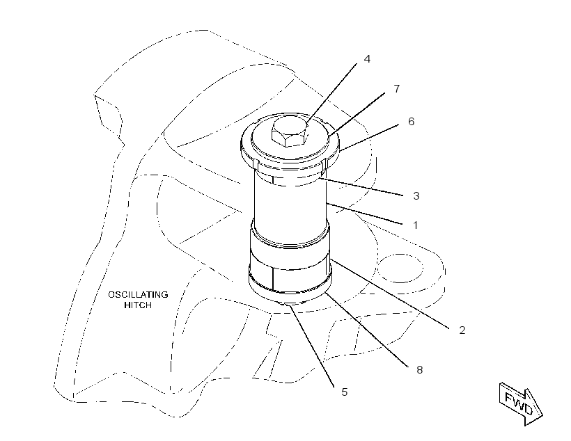PIN GP-HITCH 3383080 CAT