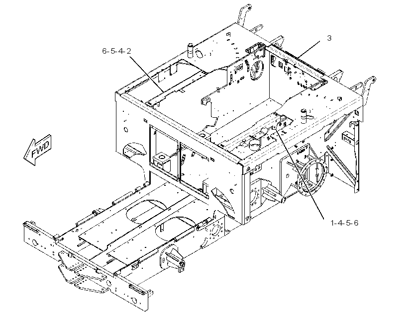 FRAME GP-MAIN 2635949 CAT