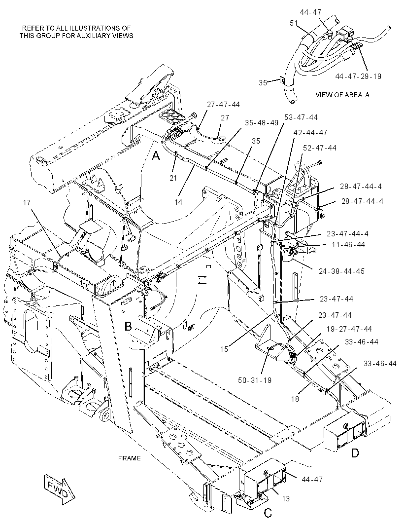 Проводка шасси 3156418 CAT