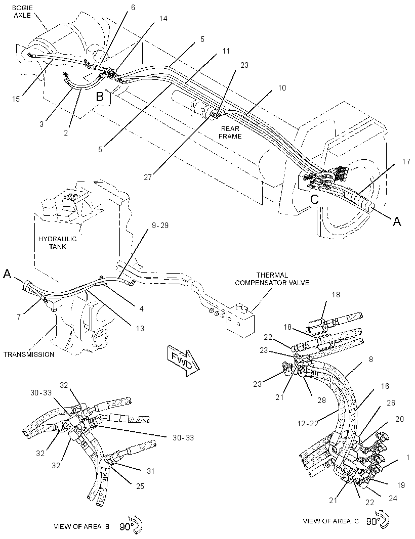 LINES GP-DIFFERENTIAL LOCK 3333939 CAT