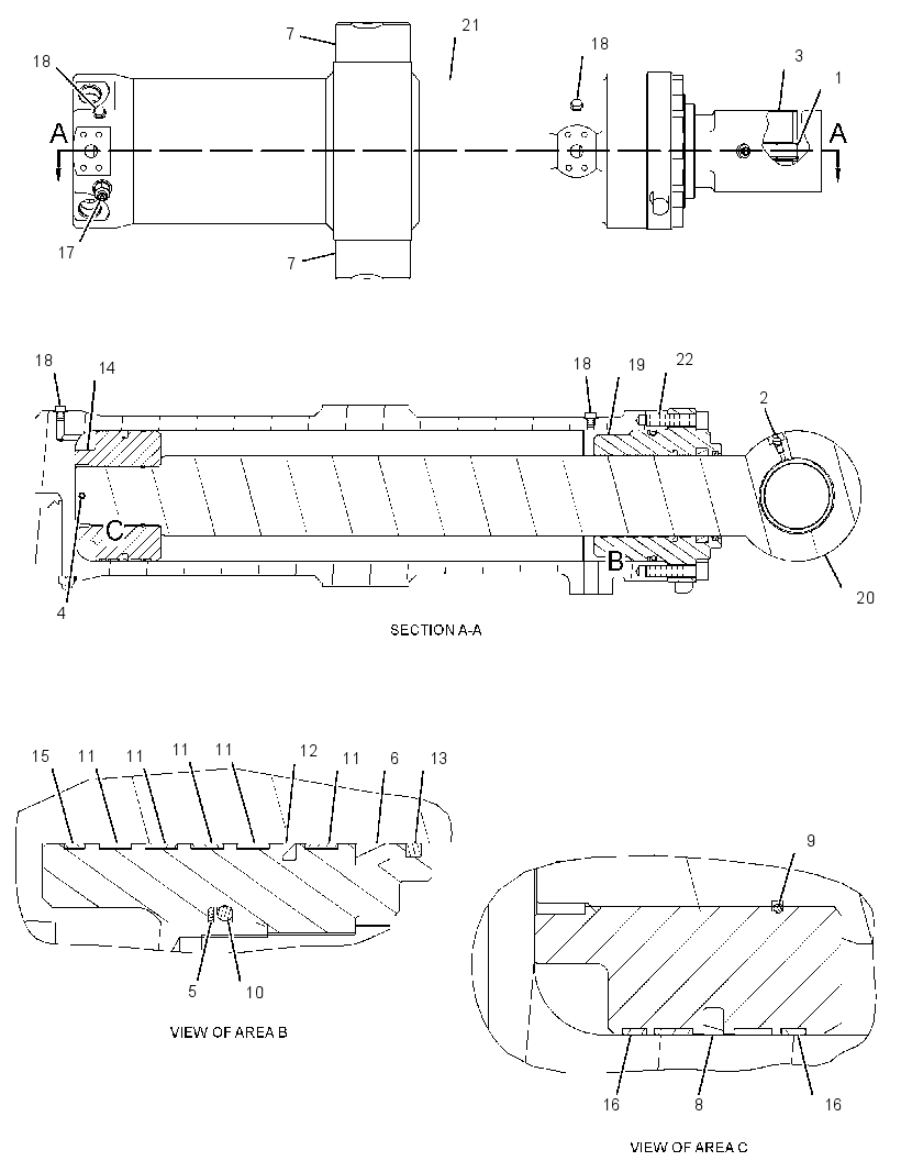 CYLINDER GP-SHEAR 3176404 CAT