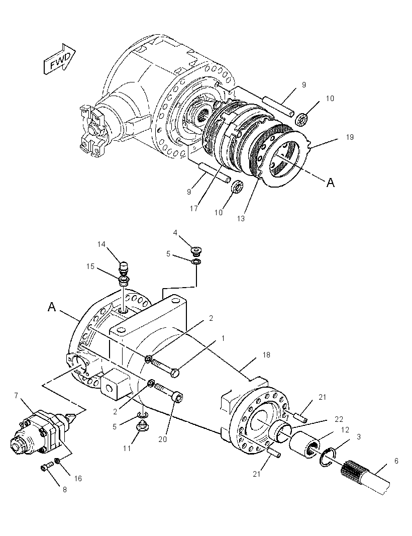 AXLE GP-FIXED 3438837 CAT