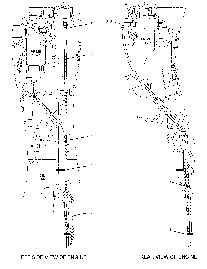 LINES GP-FUEL DRAIN 2351076 CAT