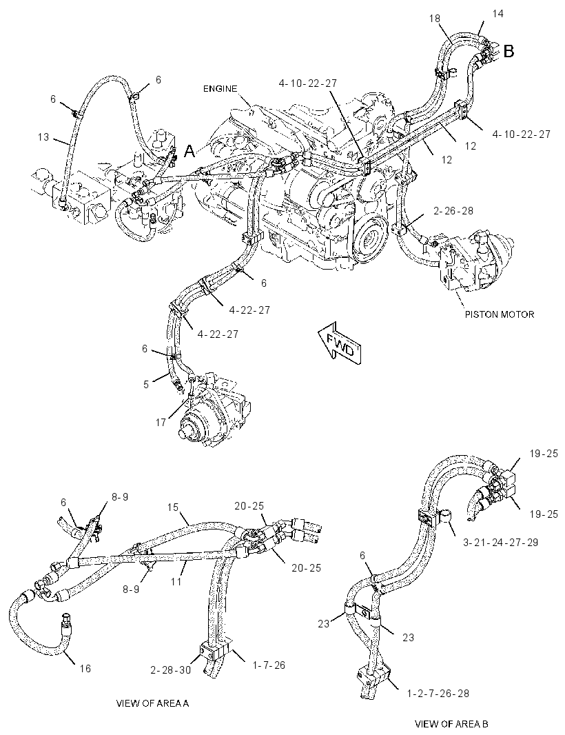 LINES GP-BRAKE & SHIFT 3243245 CAT