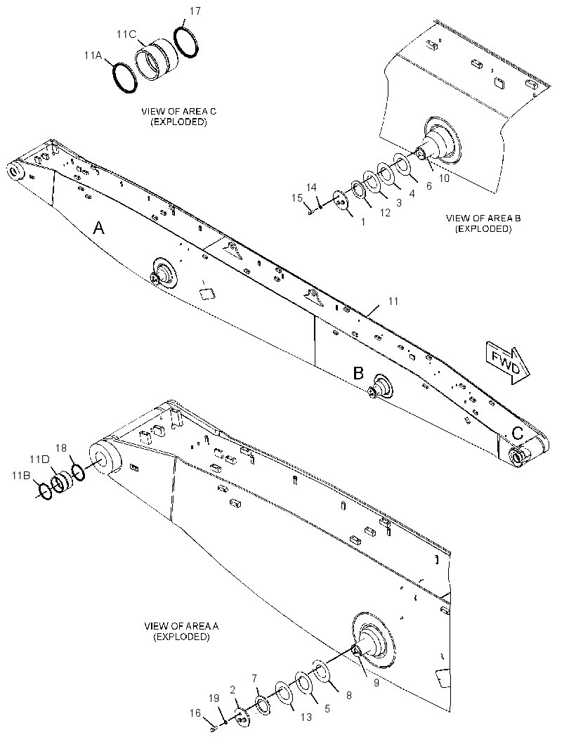 BOOM GP-MATERIAL HANDLING 3431678 CAT