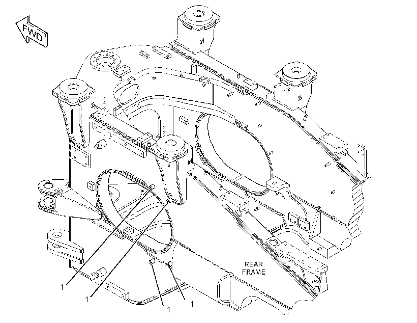 HARDWARE GP-REAR FRAME 3252715 CAT