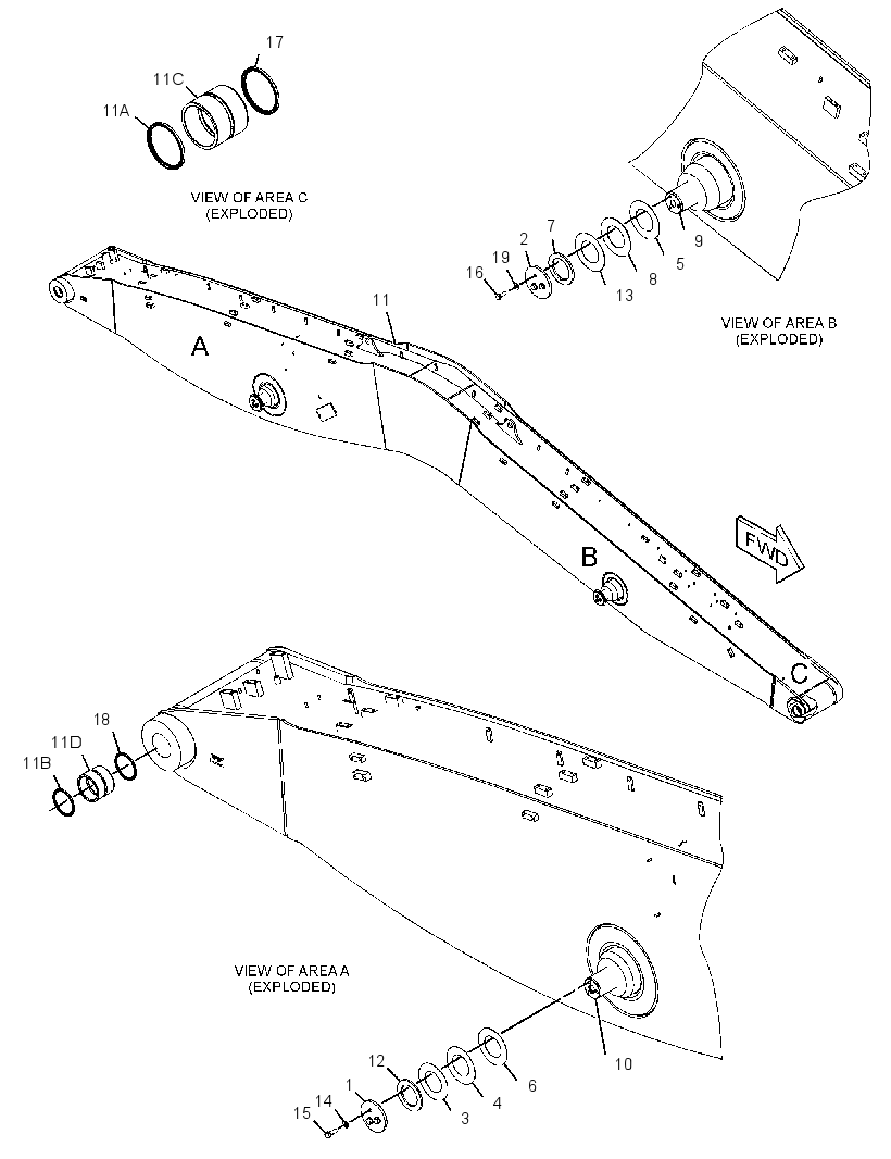 BOOM GP-MATERIAL HANDLING 3448842 CAT