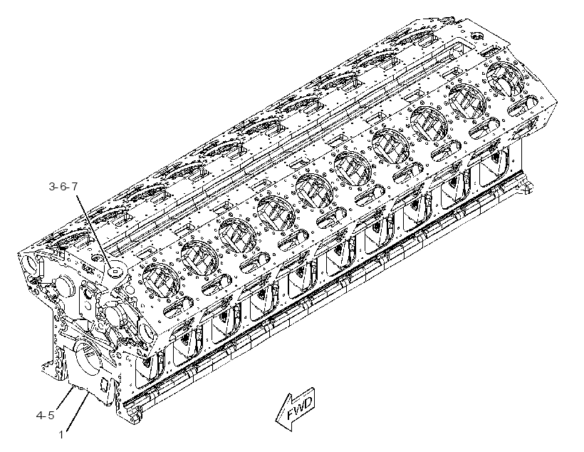 Блок цилиндров в сборе 3501394 CAT
