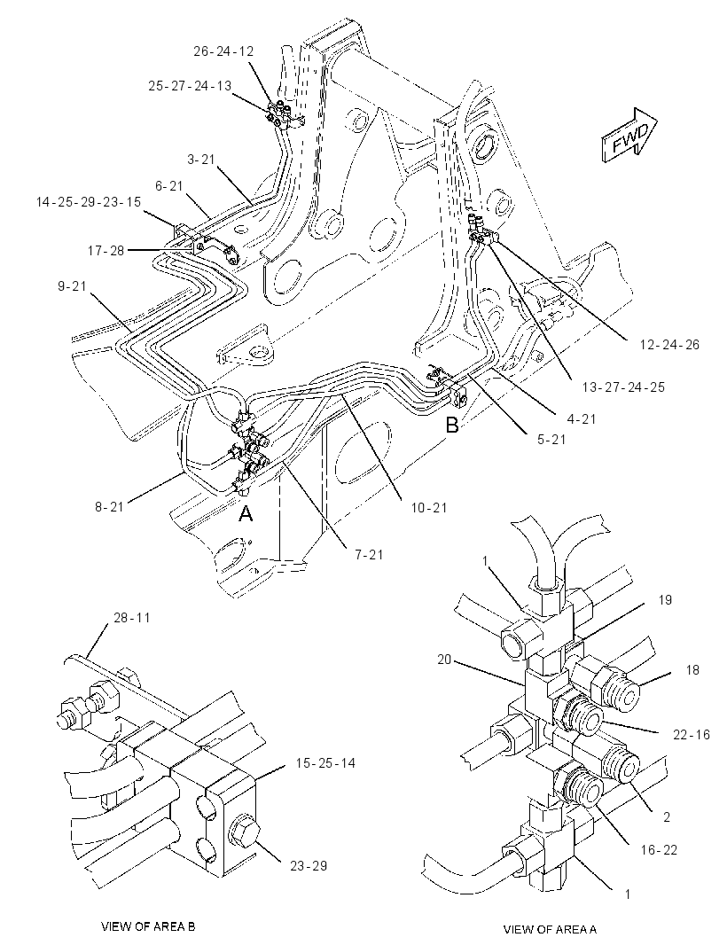 LINES GP-LIFT & TILT 3293600 CAT