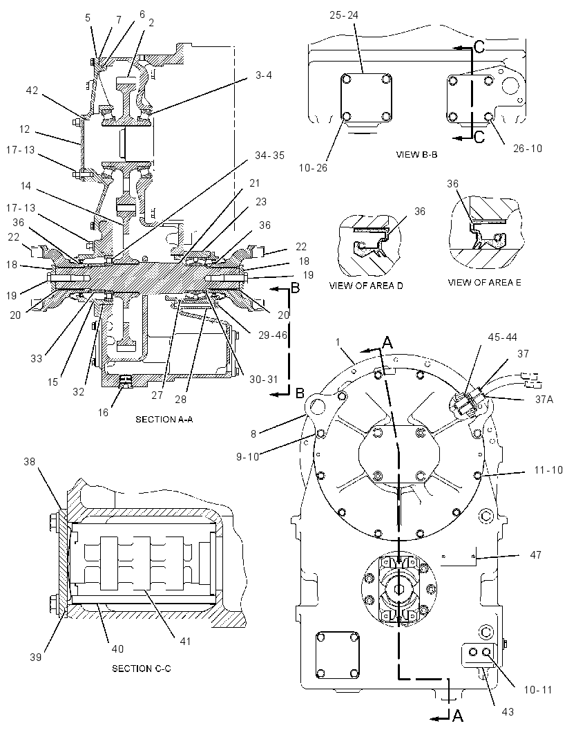 Выходная раздаточная передача 1894744 CAT