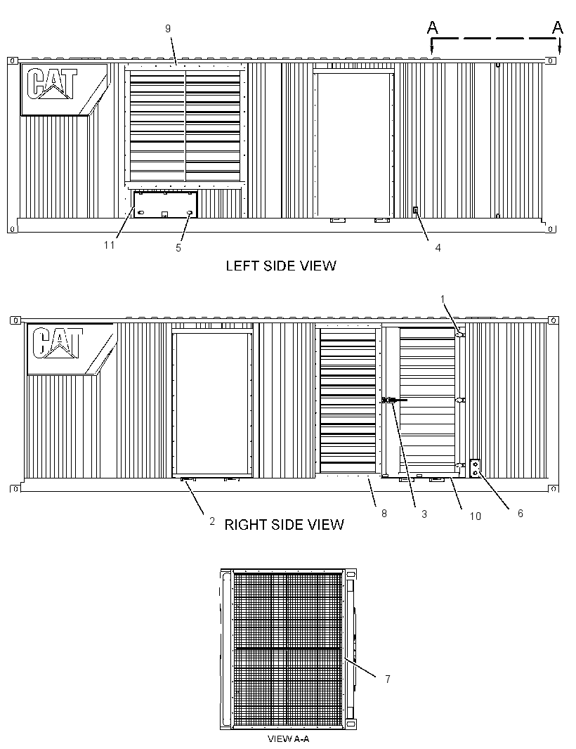 ENCLOSURE GP-GENSET 3361515 CAT
