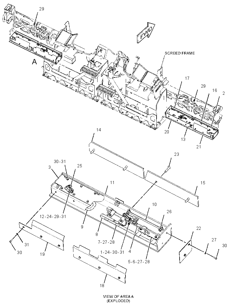 PLATE GP-SCREED 2534740 CAT