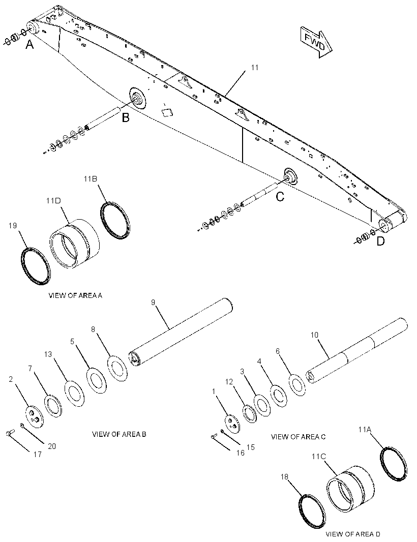 BOOM GP-MATERIAL HANDLING 3442137 CAT