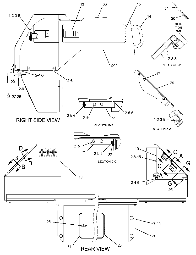 REAR ENCLOSURE 1074064 CAT