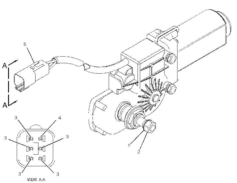 MOTOR AS-WINDOW WIPER 3305028 CAT