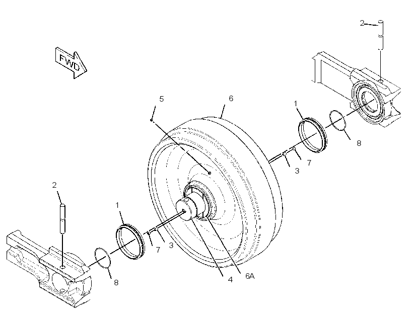 IDLER GP 3408250 CAT