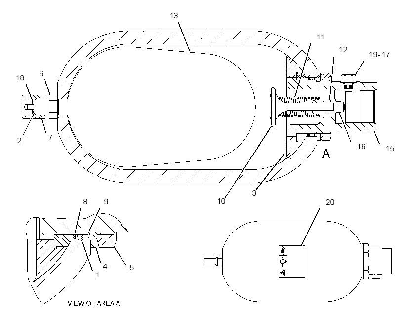 ACCUMULATOR GP-STEERING 2192538 CAT