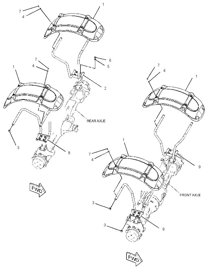 FENDER & MOUNTING GP 2160554 CAT
