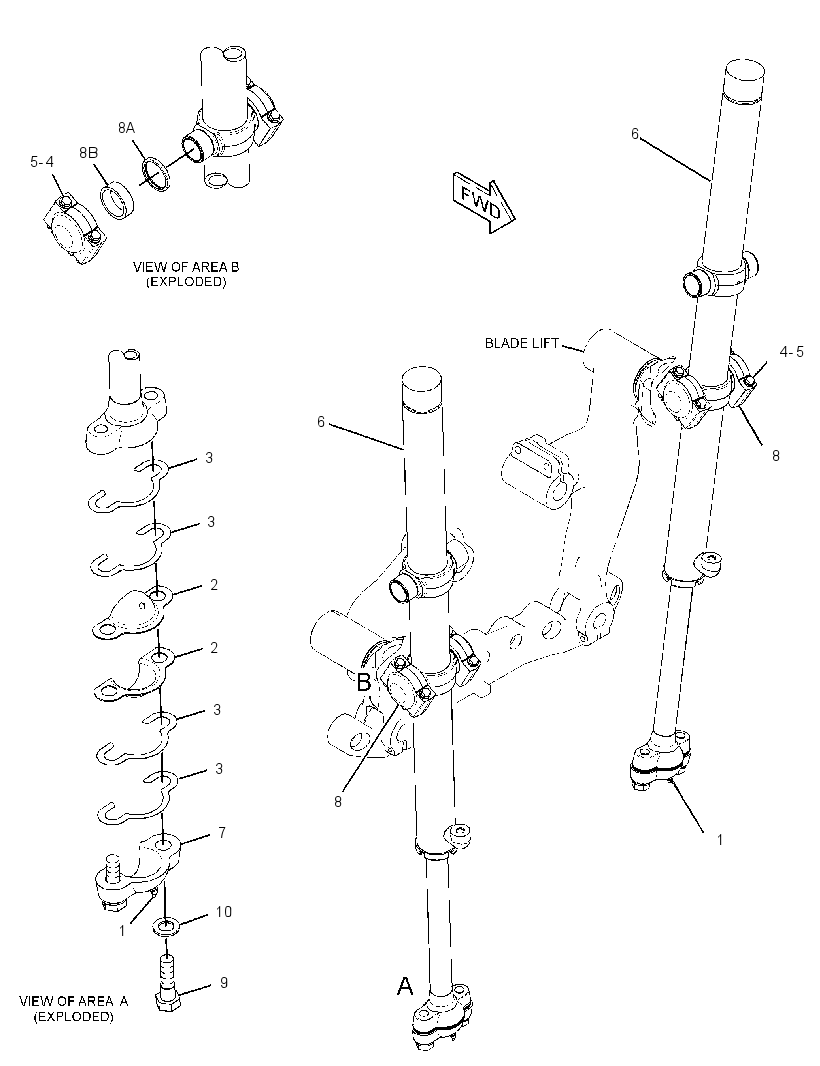 CYLINDER & MTG GP-BLADE LIFT 3465463 CAT