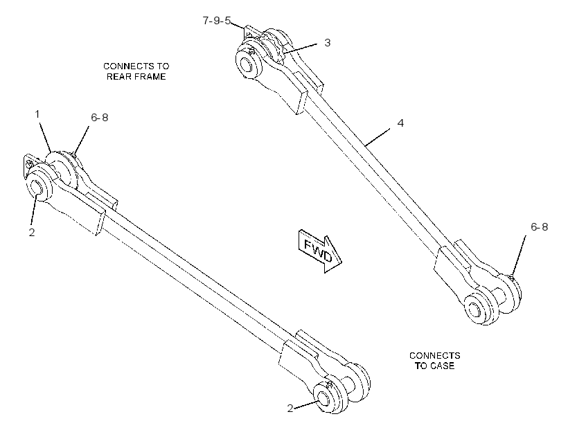 LINK GP-FRAME SUPPORT 3438345 CAT