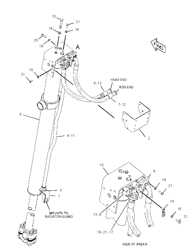 CYLINDER & LINES GP-LIFT 2047463 CAT