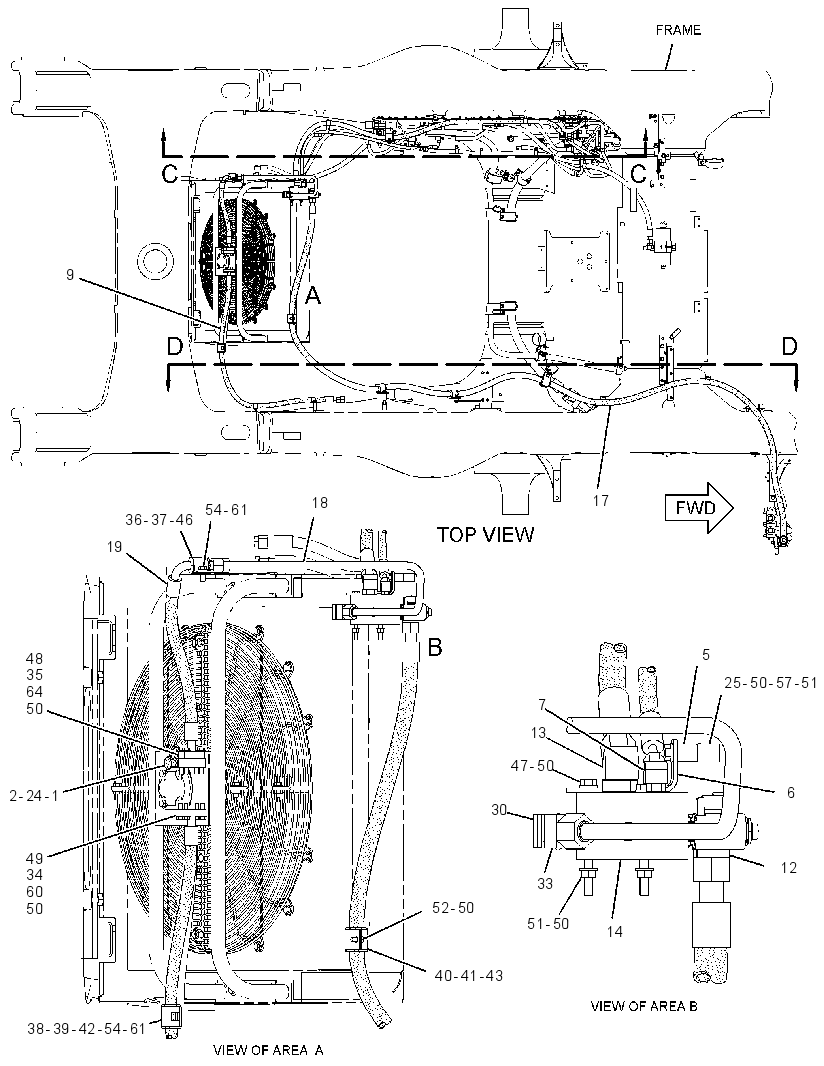LINES GP-REAR AXLE LUBRICATION 2933447 CAT