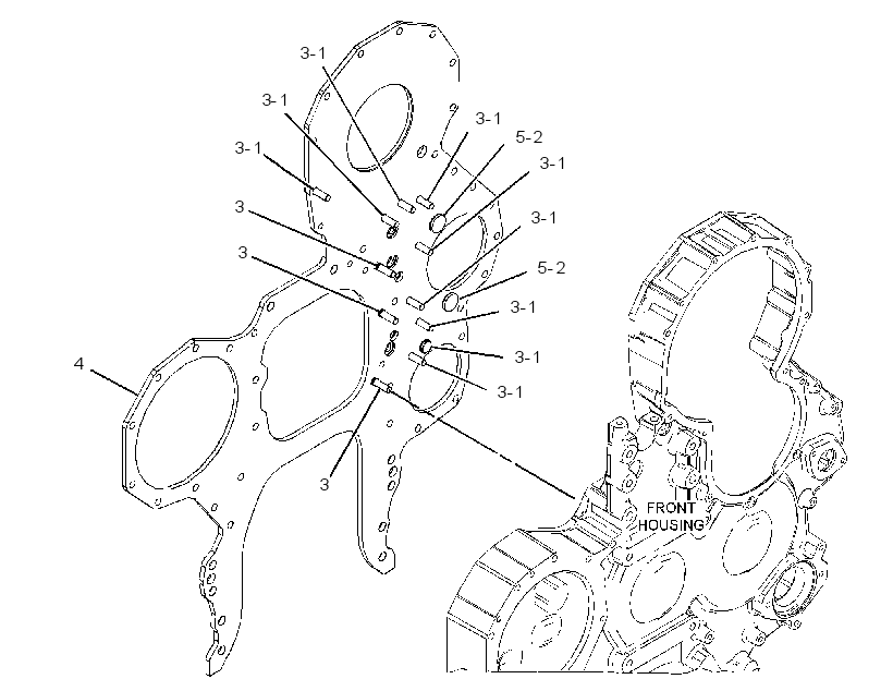 PLATE AS-FRONT HOUSING 3539982 CAT