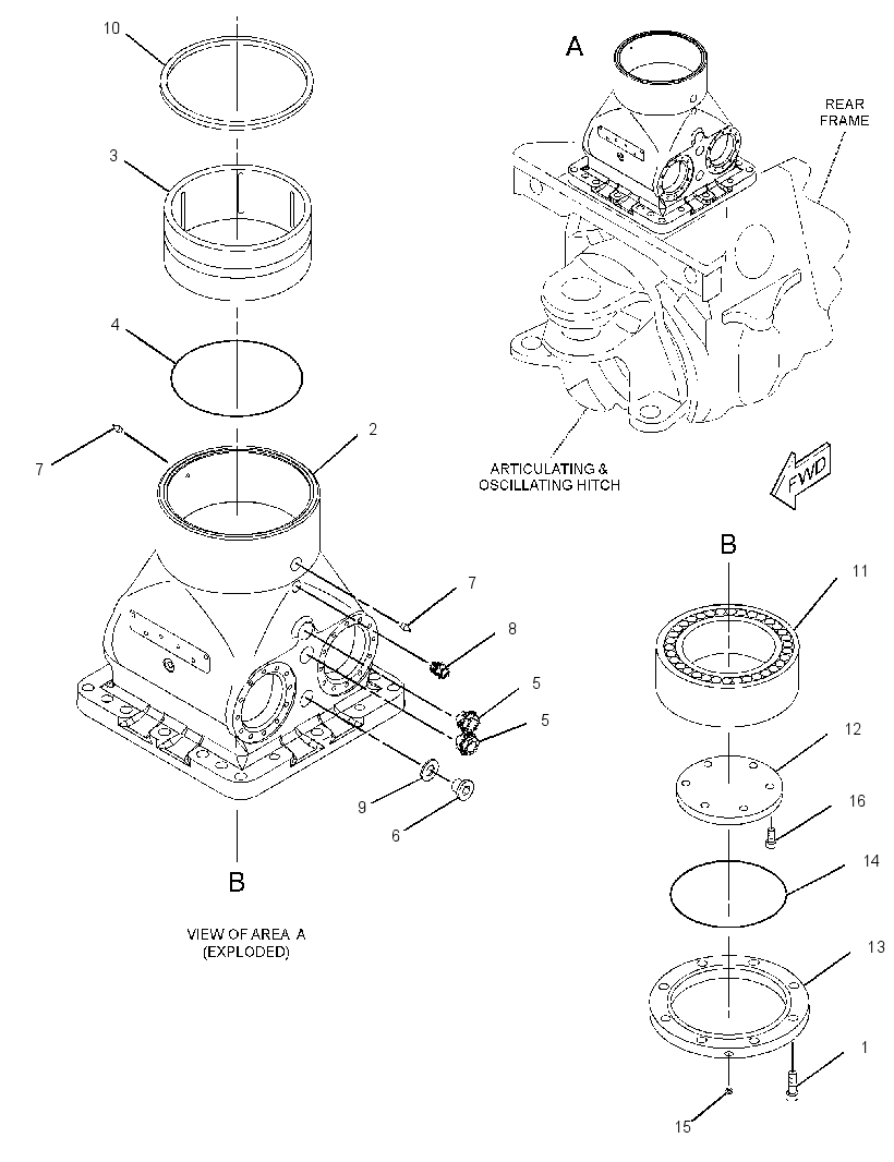 PILLAR GP-LOG LOADER 3501332 CAT