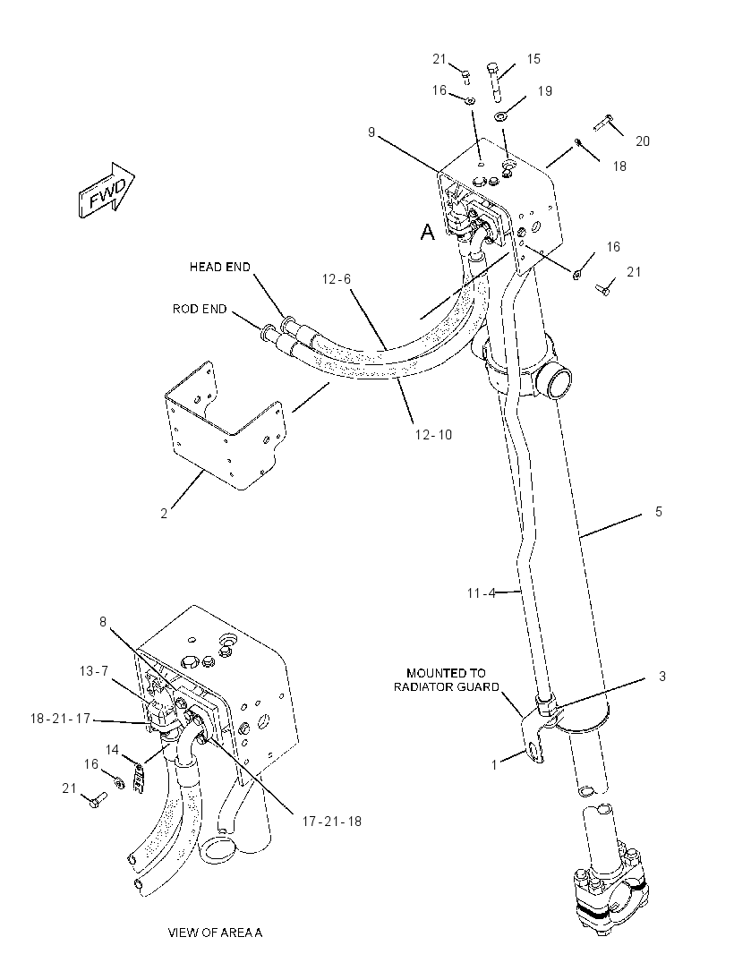 CYLINDER & LINES GP-LIFT 2047462 CAT