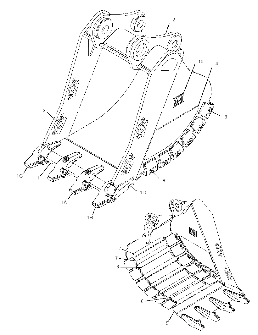BUCKET AS-EXTREME SERVICE ROCK 3415686 CAT
