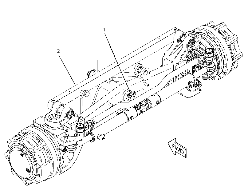 AXLE AR-FRONT 3441894 CAT
