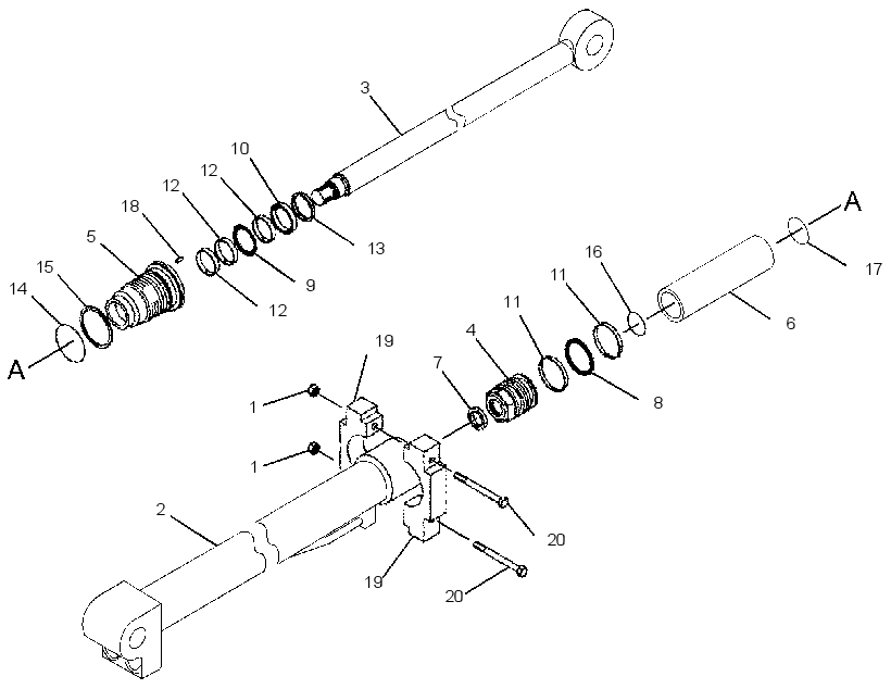CYLINDER GP-EXTENDABLE STICK 3500086 CAT