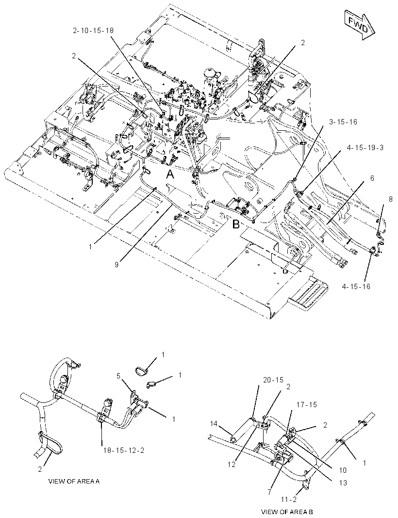 WIRING GP-BOOM FLOAT 3366203 CAT