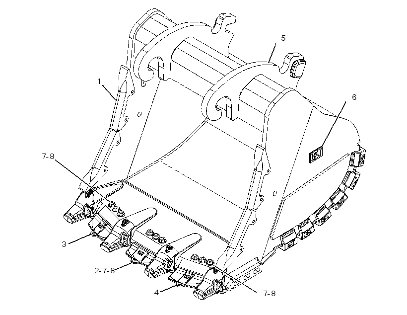 BUCKET GP-EXTREME SERVICE ROCK 3500208 CAT