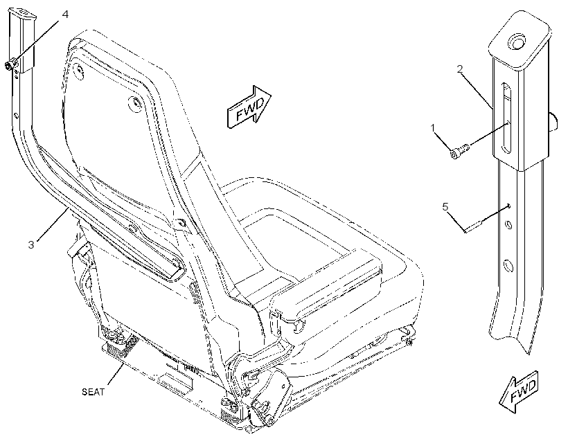 SUPPORT GP-SEAT BELT 2211206 CAT
