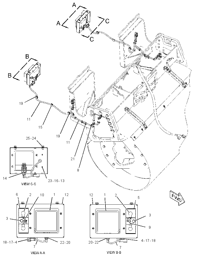 WIRING GP-BUMPER 3486768 CAT