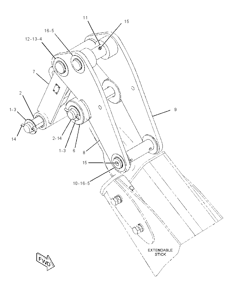 LINKAGE GP-BACKHOE BUCKET 3340752 CAT