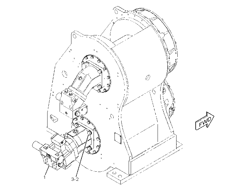 MOTOR & MTG GP-WINCH 3526477 CAT