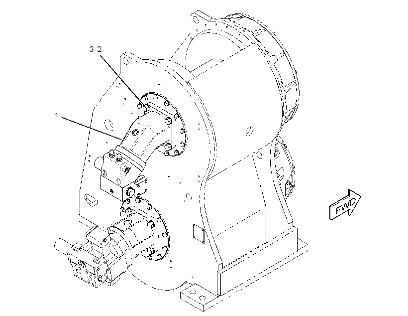 MOTOR & MTG GP-WINCH 3526475 CAT