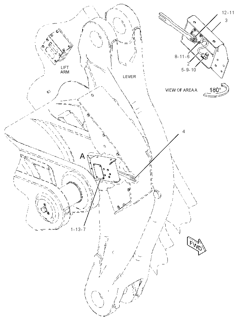SENSOR & MTG GP-TILT POSITION 3339156 CAT