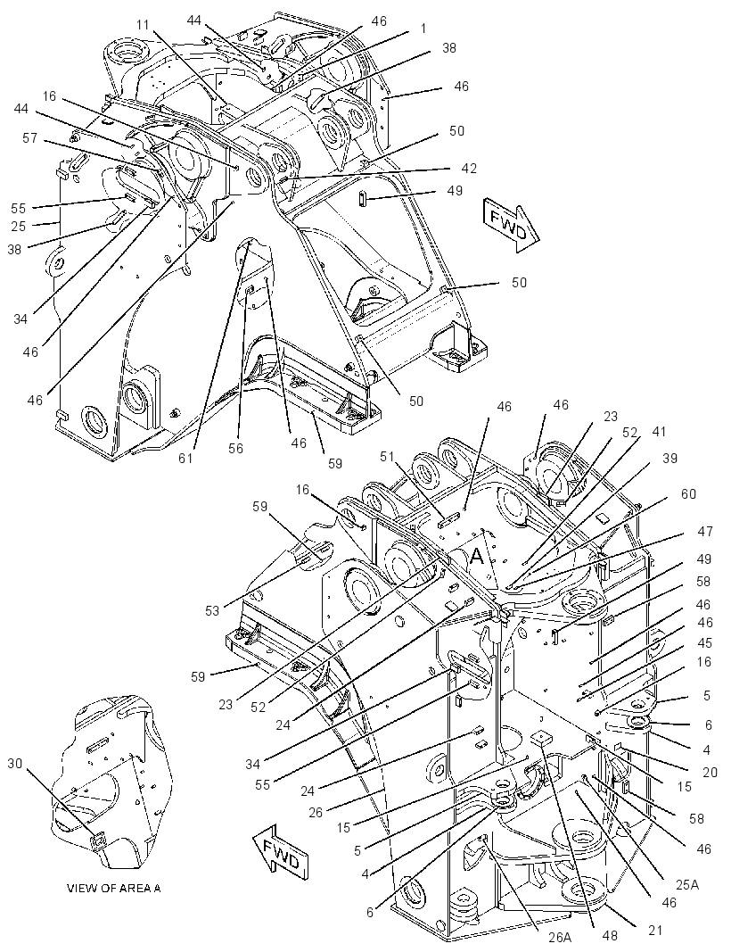 FRAME AS-LOADER 2898350 CAT
