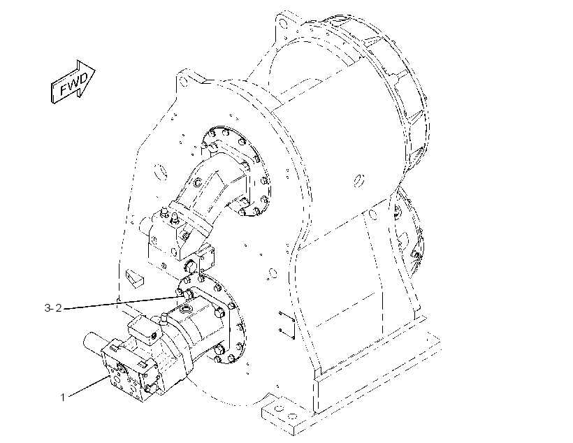 MOTOR & MTG GP-WINCH 3526474 CAT