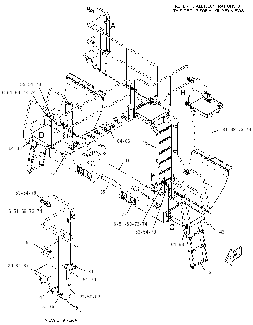 LADDER & WALKWAY GP 2854156 CAT