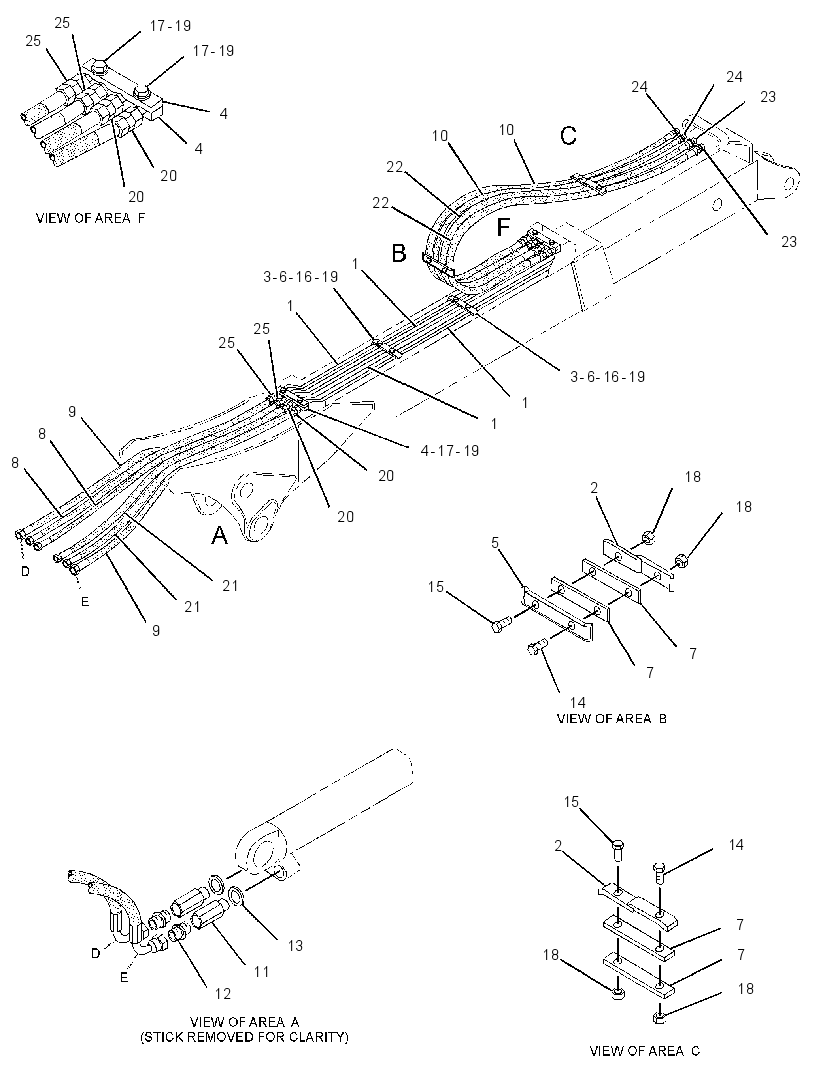 LINES GP-EXTENDABLE STICK 3582321 CAT