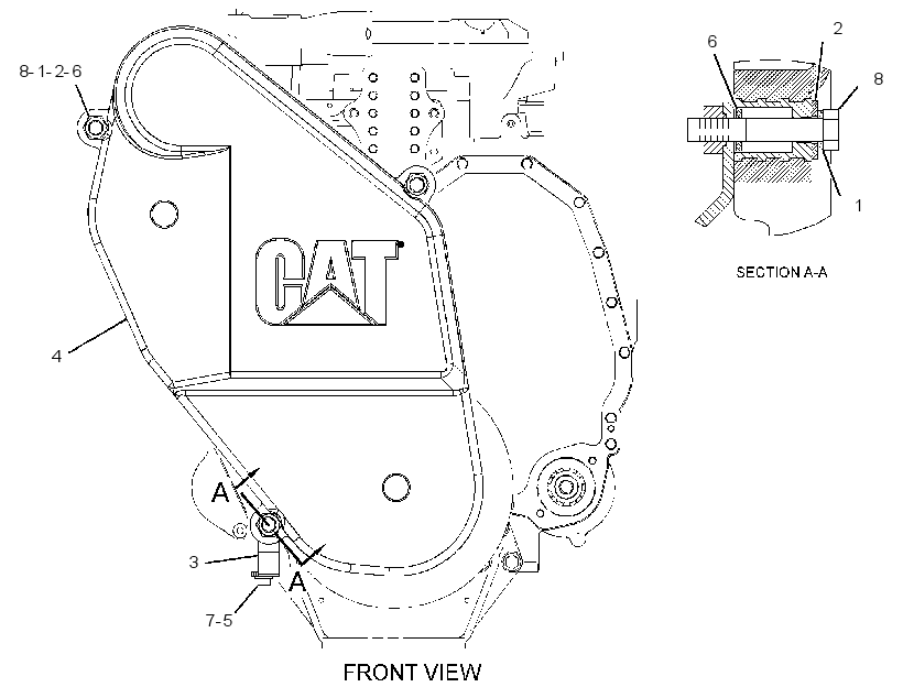 Защита ремня 3547353 CAT