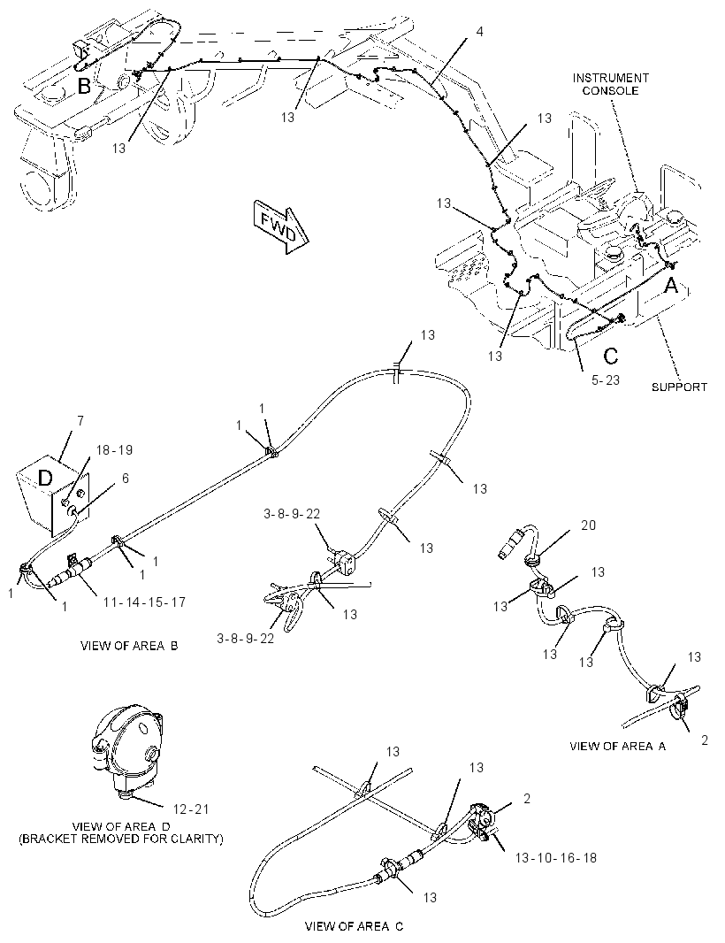 Проводка камеры 3501692 CAT