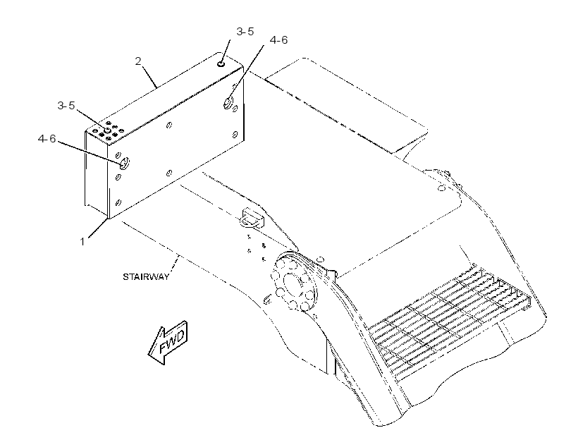 SPACER GP-STAIRWAY 3485590 CAT