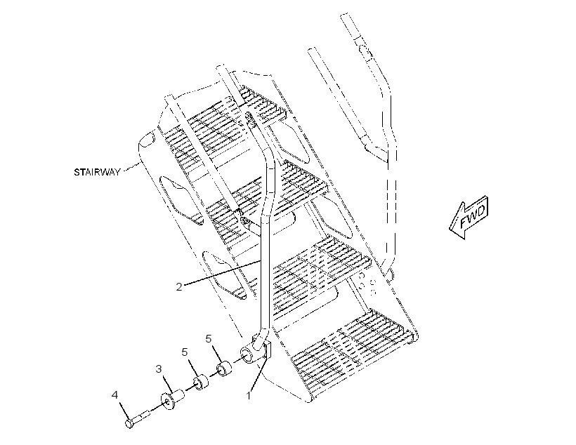 Поручень 3540505 CAT