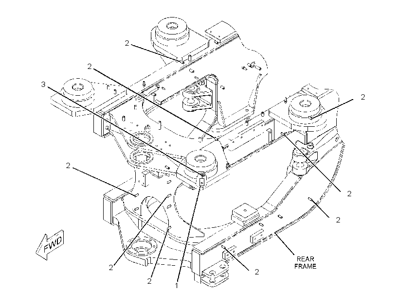 HARDWARE GP-REAR FRAME 2519759 CAT